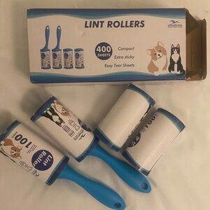 Albatross Lint Rollers with Blue Handles